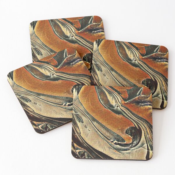 Item preview, Ember Flow – Fiery Orange Abstract Organic Composition designed and sold by Absractshop4942.