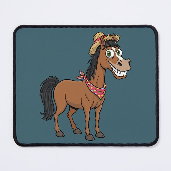 Item preview, A cartoon drawing of an Abyssinian horse designed and sold by Cheval-de-coeur.