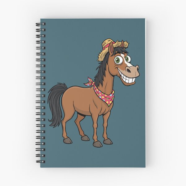 Item preview, A cartoon drawing of an Abyssinian horse designed and sold by Cheval-de-coeur.