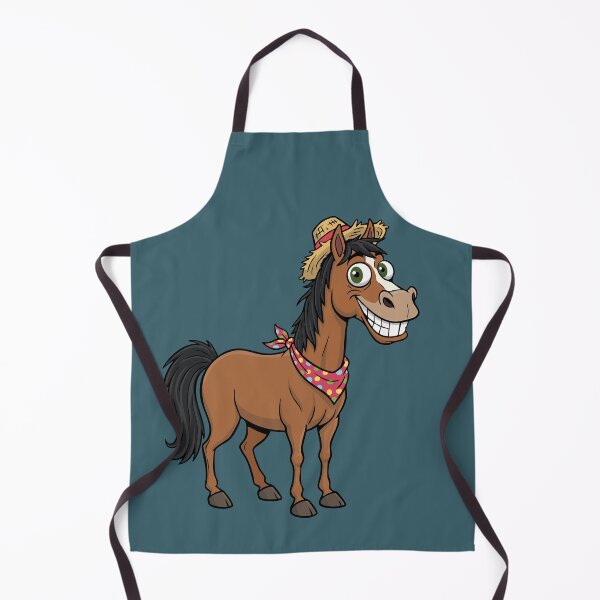 Item preview, A cartoon drawing of an Abyssinian horse designed and sold by Cheval-de-coeur.