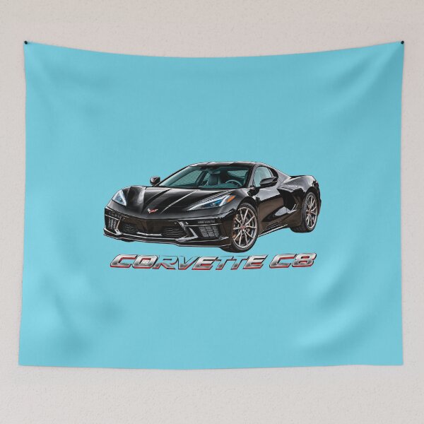Item preview, Black Corvette C8 Sports Car designed and sold by TZehrfeldPhotos.