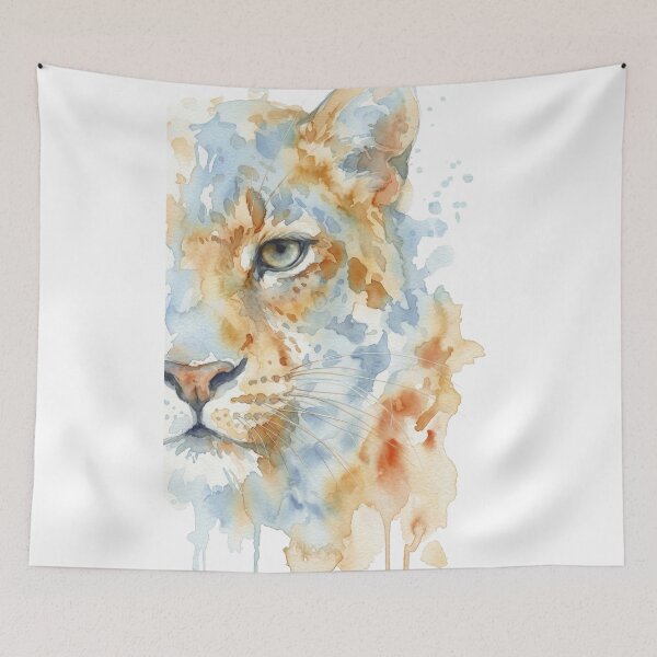 Item preview, Leopard, Amber and Steel Blue designed and sold by caracatita75.