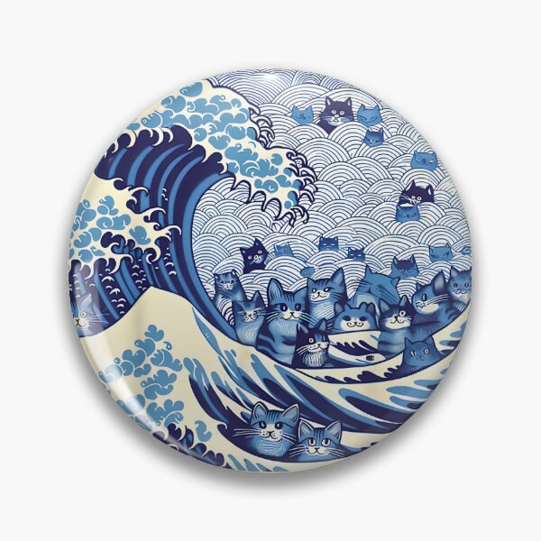 Item preview, Blue Cats Wave For Kamala Funny Childless Cat Lady Art - Cute Election 2024 Blue Wave Design | Limited Edition designed and sold by satawis.