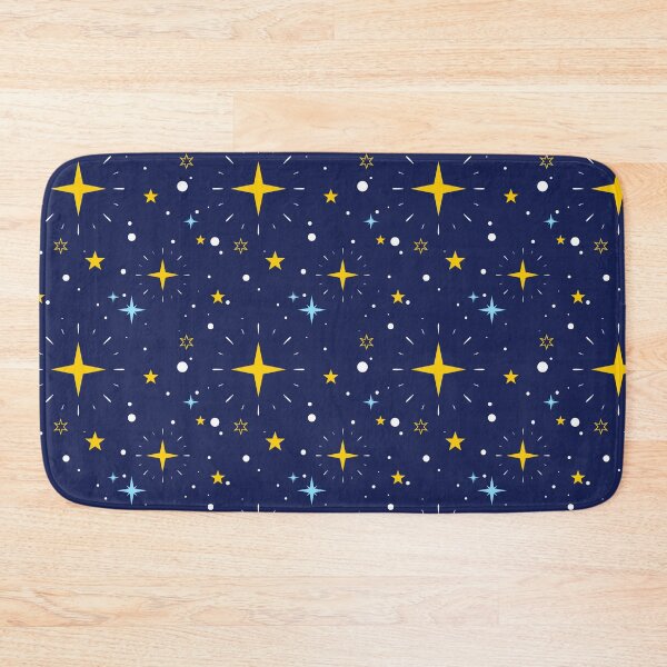 Item preview, Dark Blue Celestial Star Seamless Pattern designed and sold by Lailaynta.