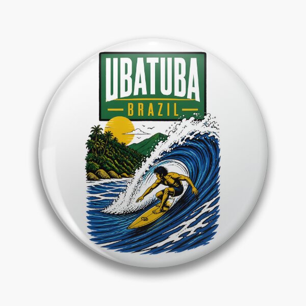 Item preview, Ubatuba Brazil Vintage Travel Tourism designed and sold by TravelersGems.