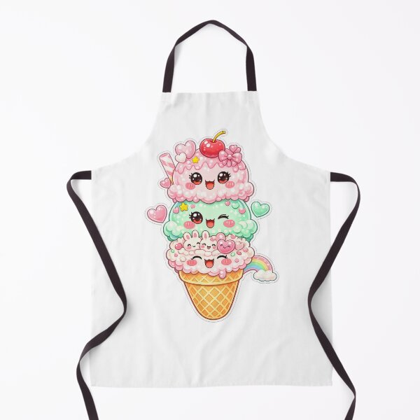 Item preview, Kawaii Triple Ice Cream Cone designed and sold by Sommium .