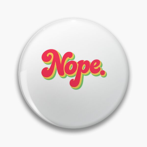 Item preview, Nope Retro Groovy Typography designed and sold by bobcatmarty.