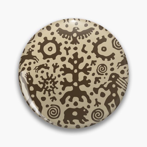 Item preview, Ancient Village Life Petroglyph Art designed and sold by RamyGallery.