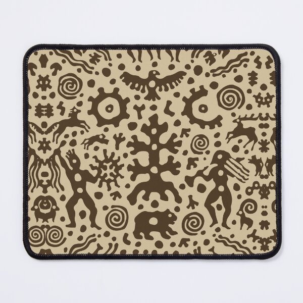 Item preview, Ancient Village Life Petroglyph Art designed and sold by RamyGallery.