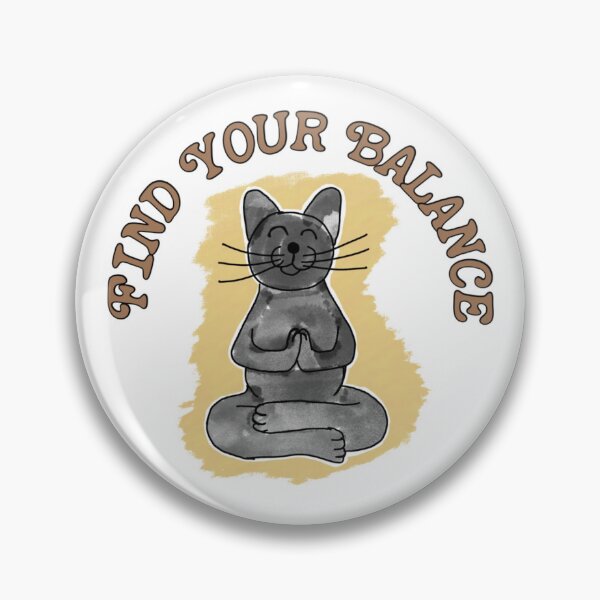 Item preview, “Find Your Balance” (circle ed.) designed and sold by Slinky Void Styles by @K.K.Labz (Katie-Kat Labrador).