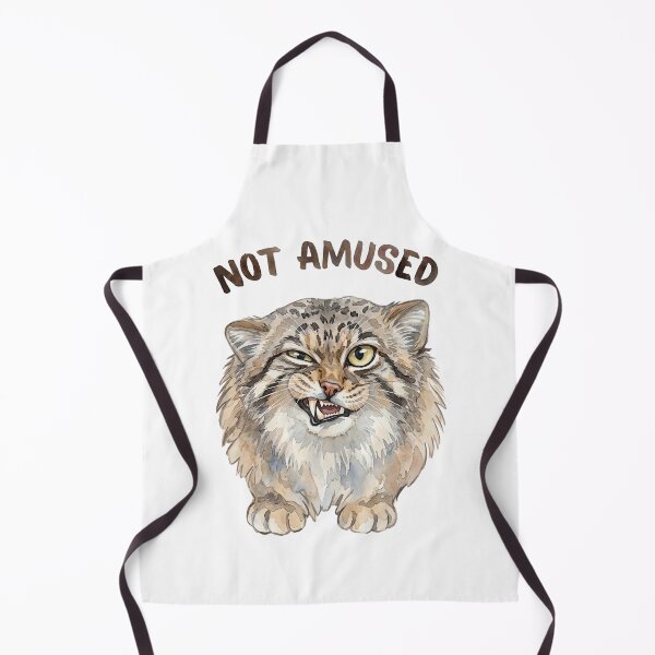 Item preview, Funny Sarcastic Pallas Cat Not Amused Watercolor designed and sold by PawtopiaArt.