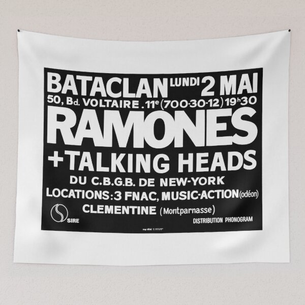Item preview, Ramones at Le Bataclan w/ Talking Heads: Paris, May 2nd, 1977 designed and sold by BANDOFSCRIBBLE Hollywood.