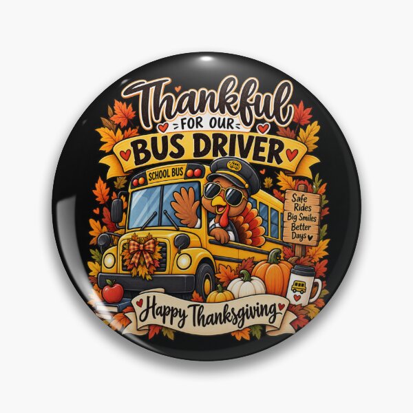 Item preview, Thanksgiving Bus Driver Gift School Bus Appreciation Fall Style designed and sold by Corvoria.