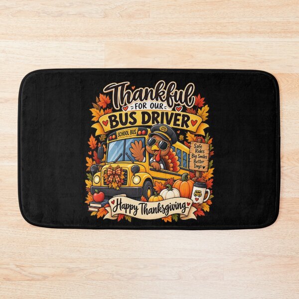 Item preview, Thanksgiving Bus Driver Gift School Bus Appreciation Fall Style designed and sold by Corvoria.