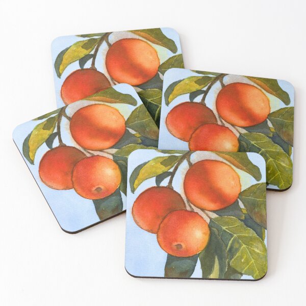 Item preview, Oranges on a Branch: Botanical Watercolour Still Life Study designed and sold by ArithraStudio.