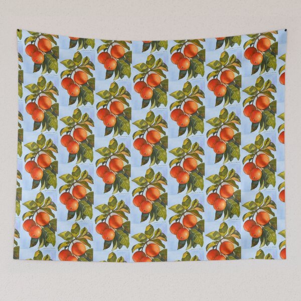 Item preview, Oranges on a Branch: Botanical Watercolour Still Life Study designed and sold by ArithraStudio.