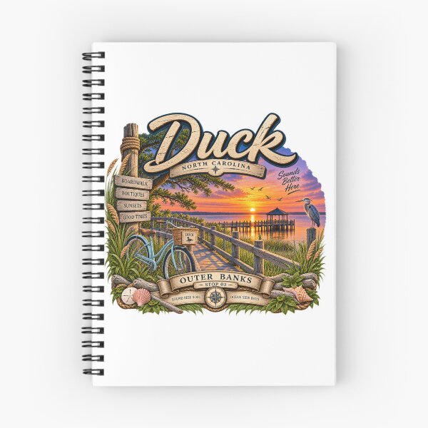 Item preview, Duck NC Soundside Boardwalk Sunset designed and sold by The Coastal Route.