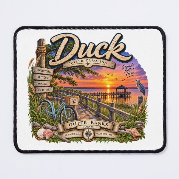 Item preview, Duck NC Soundside Boardwalk Sunset designed and sold by The Coastal Route.