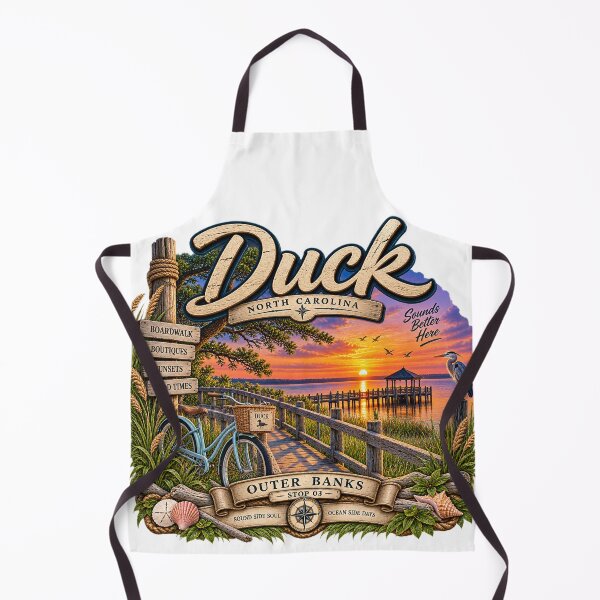 Item preview, Duck NC Soundside Boardwalk Sunset designed and sold by The Coastal Route.