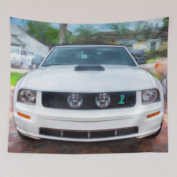 Aperçu de l'œuvre Ford Shelby Mustang décapotable blanche de 2008 créée et vendue par RichFrancoCars.
