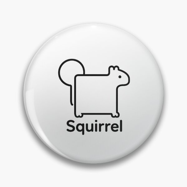 Item preview, Squarrel Minimalist Squirrel designed and sold by bobcatmarty.