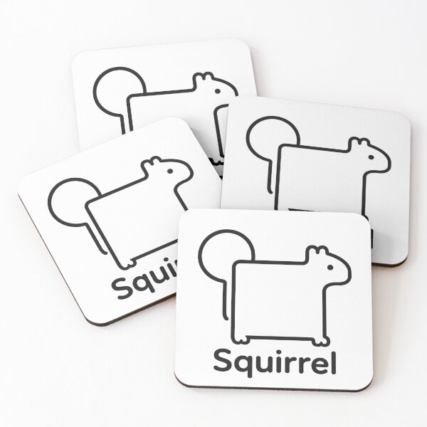 Item preview, Squarrel Minimalist Squirrel designed and sold by bobcatmarty.