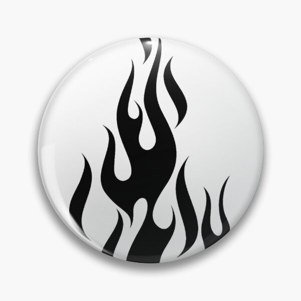 Item preview, Dark Flame Silhouette Fire Symbol Minimalist Gothic Design designed and sold by aloksahu123.