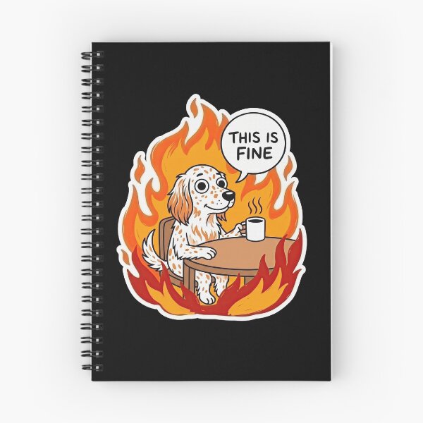 Item preview, English Setter Coffee in Flames Art designed and sold by Flying Doggo.