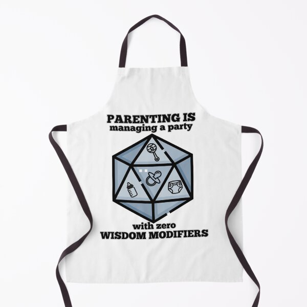 Item preview, Parenting Is Managing A Party With Zero Wisdom Modifiers | Funny D20 Baby Dice RPG Design designed and sold by Neurospicy Trolls.
