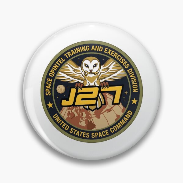 Item preview, USSPACECOM J27 Space OPINTEL Training and Exercises Division Owl Emblem designed and sold by CharlieDesings.