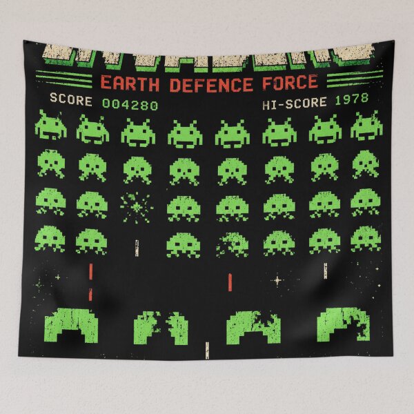 Item preview, Space Invaders Earth Defence 1978 – Retro Arcade Gaming designed and sold by Cohaagens Bazaar.