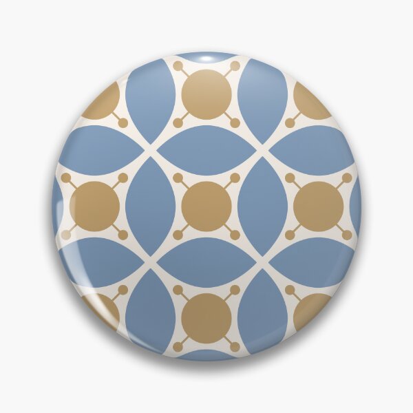 Item preview, Retro Blue and Brown Circle Geometric Seamless Pattern Background designed and sold by Lailaynta.