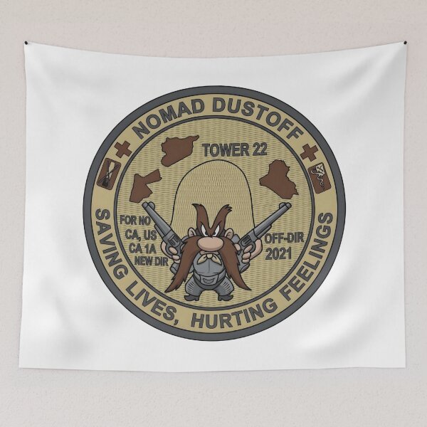 Item preview, Nomad Dustoff Tower 22 Saving Lives Hurting Feelings Patch designed and sold by CharlieDesings.