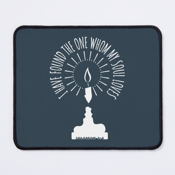 Item preview, Song of Solomon 3:4 | Minimal candle and kiss optical illussion Christian Wedding Love Quote with a couple kissing | I Have Found the One My Soul Loves | White designed and sold by ZechJohnRB.