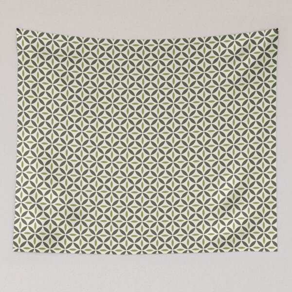 Item preview, Retro Green Leaf Olive Geometric Seamless Pattern Background designed and sold by Lailaynta.