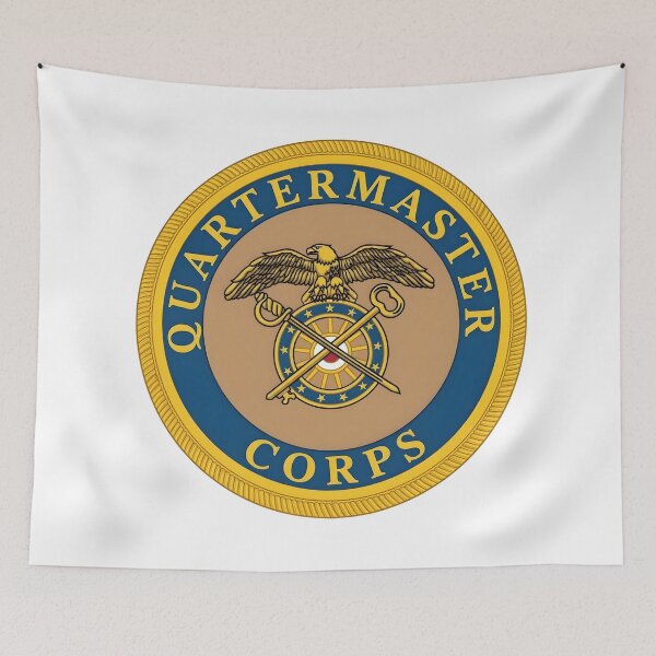 Item preview, US Army Quartermaster Corps Eagle and Wagon Wheel Emblem designed and sold by CharlieDesings.