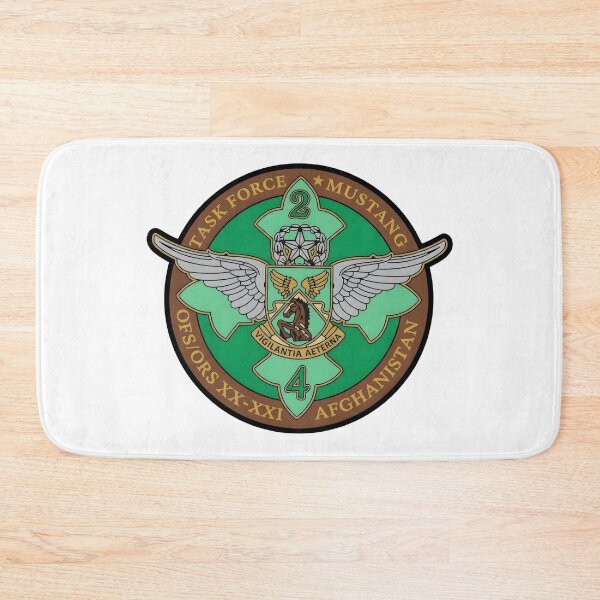 Item preview, Task Force Mustang 2-4 General Support Aviation Battalion Afghanistan Deployment Patch designed and sold by CharlieDesings.