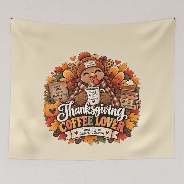 Item preview, Thanksgiving Coffee Lover Gift Turkey Fall Coffee Style designed and sold by Corvoria.