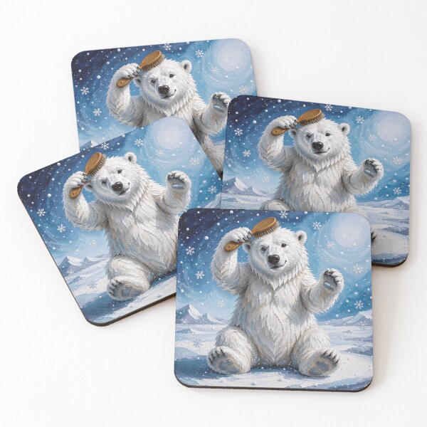 Item preview, Polar Bear with a Hairbrush  designed and sold by Maria Dryfhout.