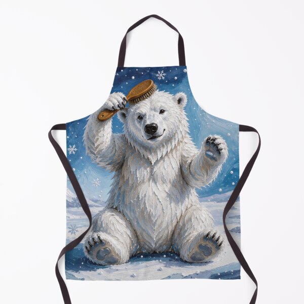 Aperçu de l'œuvre Ours polaire avec une brosse à cheveux créée et vendue par Maria Dryfhout.