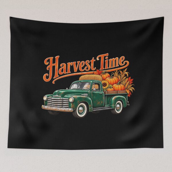 Item preview, Vintage Pumpkin Truck Harvest Time Fall Autumn,pumpkin harvest season T-shirt designed and sold by Final Chance Designs⭐️⭐️⭐️⭐️⭐️.