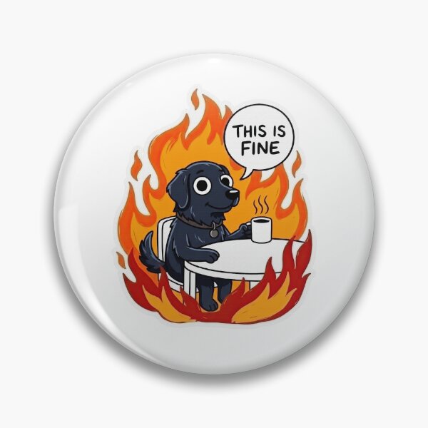 Item preview, Flat-Coated Retriever Coffee in Flames Art designed and sold by Flying Doggo.