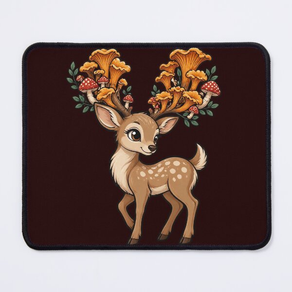 Item preview, Whimsical Deer With Mushroom Antler Crown designed and sold by Fun2Fentastic.