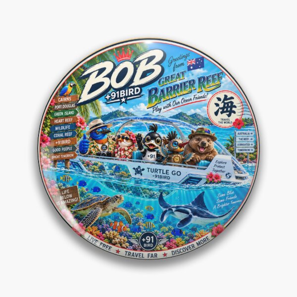 Item preview, BOB & Friends – Great Barrier Reef Adventure | +91BIRD designed and sold by Plus91BIRD.