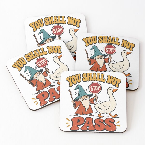 Item preview, You Shall Not Pass – Stubborn Goose vs Wizard designed and sold by RAIID.
