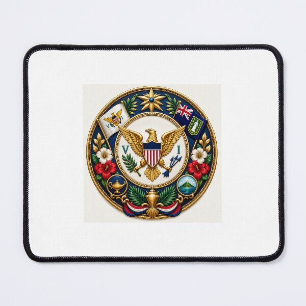 Item preview, Virgin Islands Flag Fusion Crest designed and sold by NikkiLeeCustom.