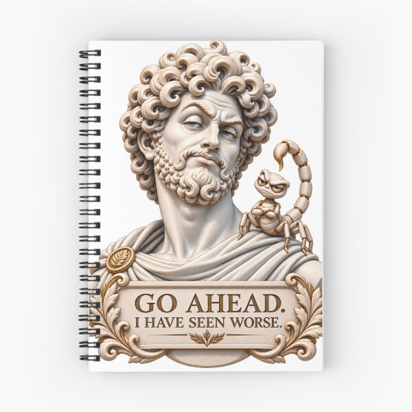 Item preview, Go Ahead. I Have Seen Worse. — Funny Classical Marble Statue designed and sold by flashARTstudio.