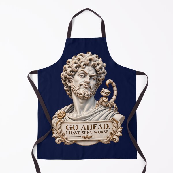 Item preview, Go Ahead. I Have Seen Worse. — Funny Classical Marble Statue designed and sold by flashARTstudio.