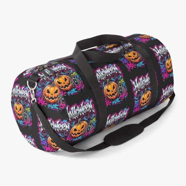 Item preview, Neon Halloween Graffiti Pumpkin Dripping Streetwear Art designed and sold by CloudyCatArt.