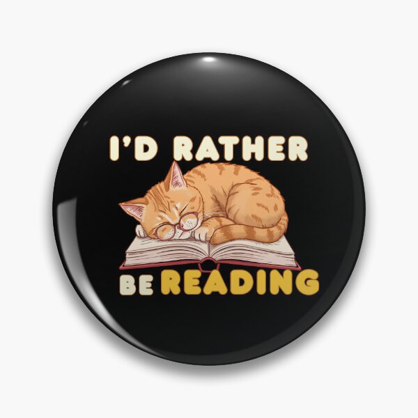 Item preview, I’d Rather Be Reading Cute Cat Book Lover designed and sold by Bawek85Designs.